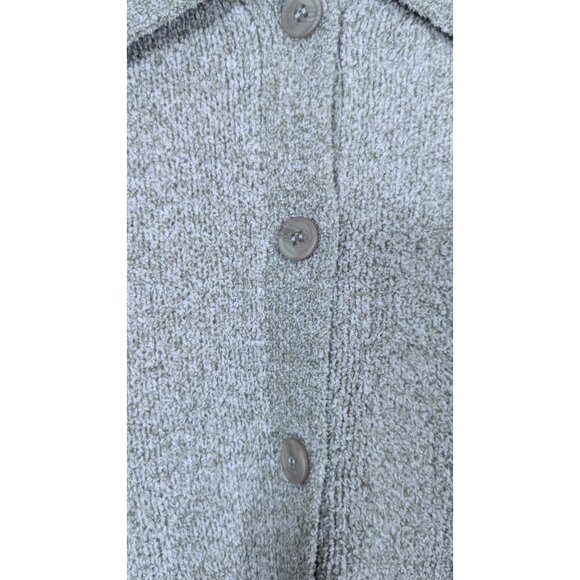 Denim And Co Womens 2X Green Knit Cardigan Sweater Button Knit QVC - Picture 2 of 5